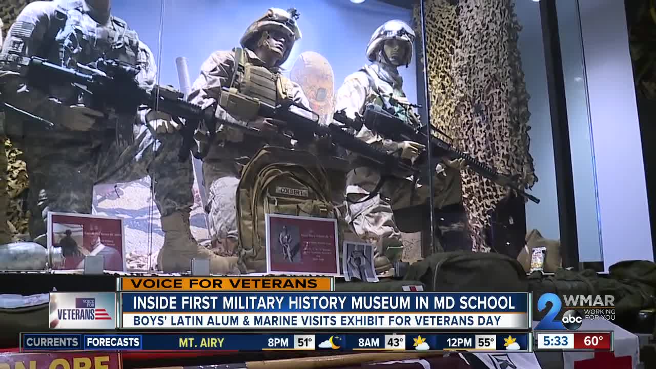 Inside first military history museum in Maryland school