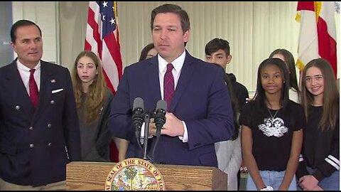 Gov. Ron DeSantis speaks at Omni Middle School in Boca Raton, outlines new civics & debate programs