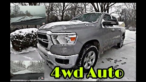 2020 Ram 1500 Big Horn 4 wheel drive auto mode on showy roads