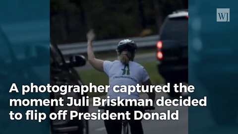 Woman Who Flipped Off Trump Motorcade Gets Fired From Her Job