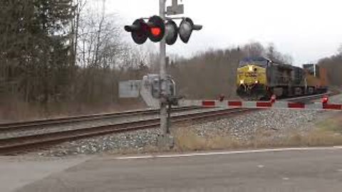 CSX Q331 Manifest Mixed Freight Train with UP Power from Lodi, Ohio April 5, 2022