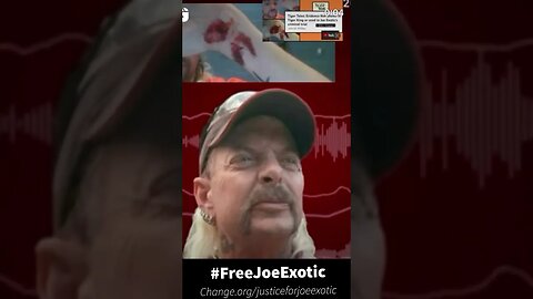 Joe Exotic: Conditions inside the prison. Please urge your senators to go visit. Free Joe Exotic