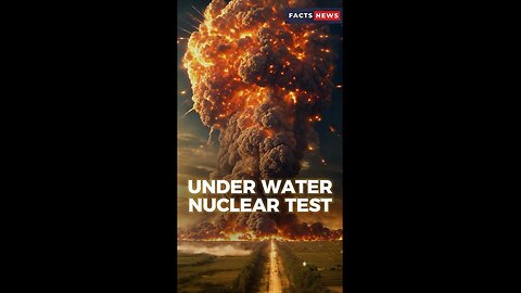 Under Water Nuclear Test #factsnews #shorts