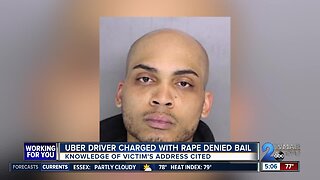 Uber driver accused of rape denied bail by Baltimore County district court judge