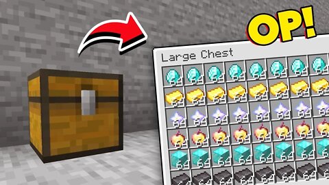 Minecraft, But Chest Gives UNLIMITED OP Items...