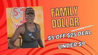 $8 Family Dollar $5 off $25 for September 9, 2023 ONLY #food #deal