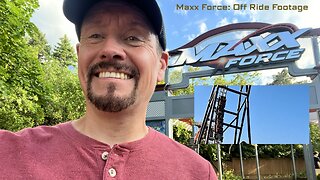 Off Ride Footage of MAXX FORCE at SIX FLAGS GREAT AMERICA, Gurnee, Illinois, USA