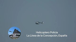 Helicoptero Policia Volando Sobre La Linea