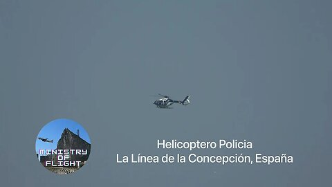 Helicoptero Policia Volando Sobre La Linea