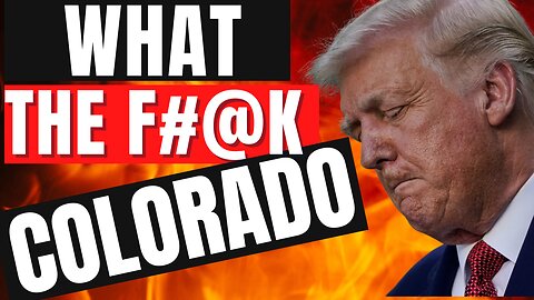 Donald Trump BANNED from Colorado BALLOT
