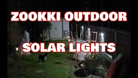 ZOOKKI Outdoor Solar Motion Sensor Lights Easy Install and They Work Great!