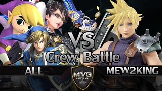 Mew2King vs. 7 (Link), Saj (Bayo), CrazieCuban (T. Link) - Exhibition Crew Battle