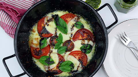 Quinoa Pesto Pfanne ala Caprese