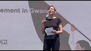 The War Danger and World Anti-Imperialist Platform - Joti Brar in Gwanju