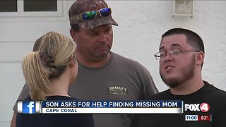 Son of missing Cape Coral Woman is desperate for answers