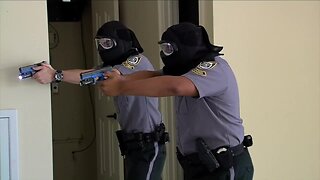 Young students reenact a day in the life of a police officer as Palm Beach Gardens hosts competition