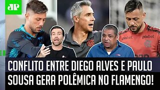 "O Diego Alves BRIGOU com o Paulo Sousa! Cara, ele SABE que..." Conflito no Flamengo GERA DEBATE!