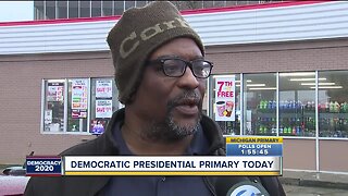 Voters react to Democratic presidential primary today