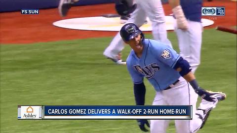 Slumping Carlos Gomez homers in 9th inning, Tampa Bay Rays beat Minnesota Twins 8-6 for series sweep