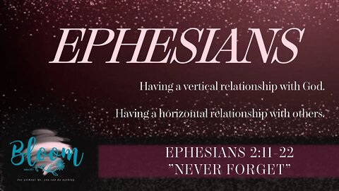 Ephesians 2:11-22 "Never Forget"