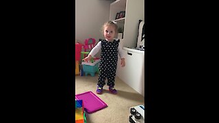 Toddler Adorably Debates Her Right To Play With Brother's Toy