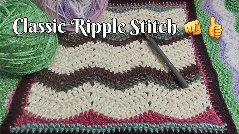 Classic Crochet Ripple Stitch Tutorial (Vintage and Beautiful!)