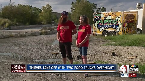 Thieves take off with two food trucks overnight