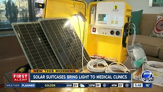 Solar Suitcases bring light to medical clinics