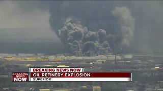 Explosion rocks Superior, Wisconsin refinery; fire chief says at least 11 people hurt