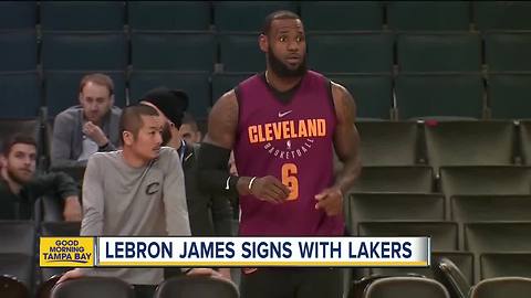 LeBron James signs $154 million deal with Lakers