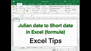 Converting Julain to Short Date (Excel Formula)