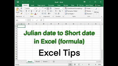 Converting Julain to Short Date (Excel Formula)