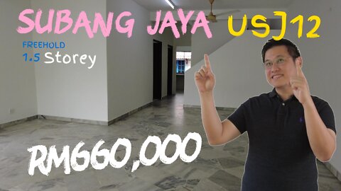 [SOLD] USJ12 Subang Jaya RM660,000 1.5 Storey (24x65) Terrace Link, FREEHOLD Selangor.