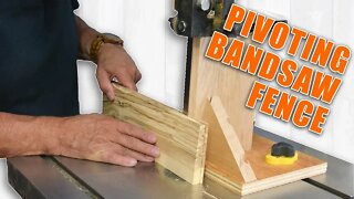 Pivoting Fence / Resaw Bandsaw Fence Using a Magswitch Jig