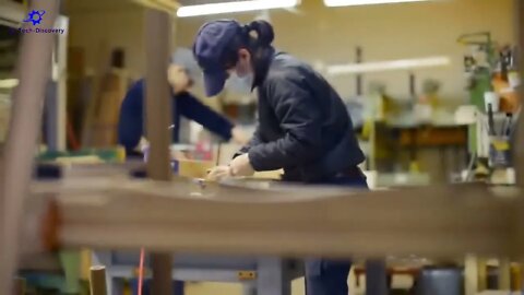 Amazing Woodworking Factory And Ingenious Worker At High Level