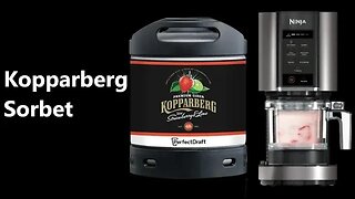 Kopparberg Perfectdraft Pro and Vodka Sorbet Ninja Creami machine