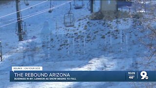 Mount Lemmon welcomes visitors enjoying the cold weather