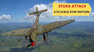 Stop Motion 1/72 Scale WW2- Stuka Attack