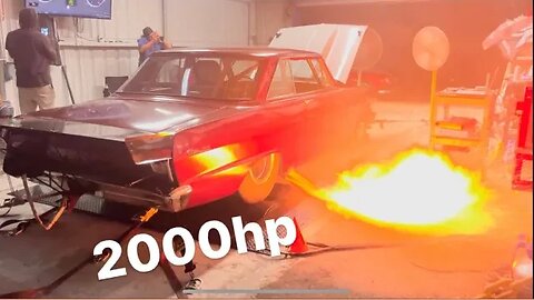 BIG tire nova spins on the dyno TO MUCH POWER!!!