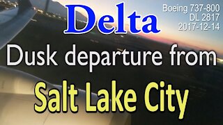Dust takeoff from Salt Lake City by Delta flight DL2817