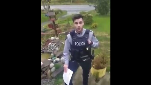Police turn up at a mans home because of a FaKebook post