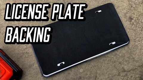 Fix License Plate Rattle With Foam Backing