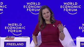 Chrystia Freeland takes part in WEF January 18, 2023