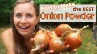 Making Onion Powder from Fresh Onions | How to Make the BEST Onion Powder using the Dehydrator