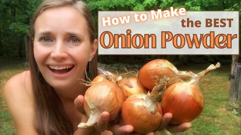 Making Onion Powder from Fresh Onions | How to Make the BEST Onion Powder using the Dehydrator