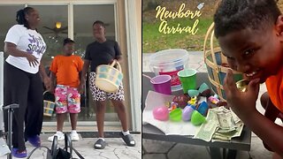 Moneybagg Yo Sons Hunt For Money Eggs In The Backyard! 💰