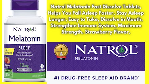 Natrol Melatonin Fast Dissolve Tablets | Helps You Fall Asleep Faster