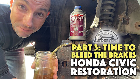 My Honda Civic Restoration pt3 - Brake service and Bleed the Brake system