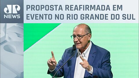Alckmin diz que percentual de álcool na gasolina pode aumentar para 30%