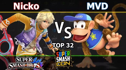 FAD|Nicko (Shulk) vs. PG|MVD (Diddy) - Wii U Singles Top 32 - SSC2017